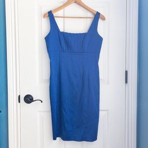 Calvin Klein blue satin dress
